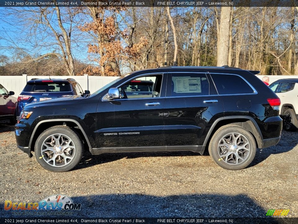 2021 Jeep Grand Cherokee Limited 4x4 Diamond Black Crystal Pearl / Black Photo #4