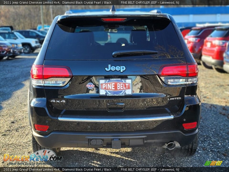 2021 Jeep Grand Cherokee Limited 4x4 Diamond Black Crystal Pearl / Black Photo #7
