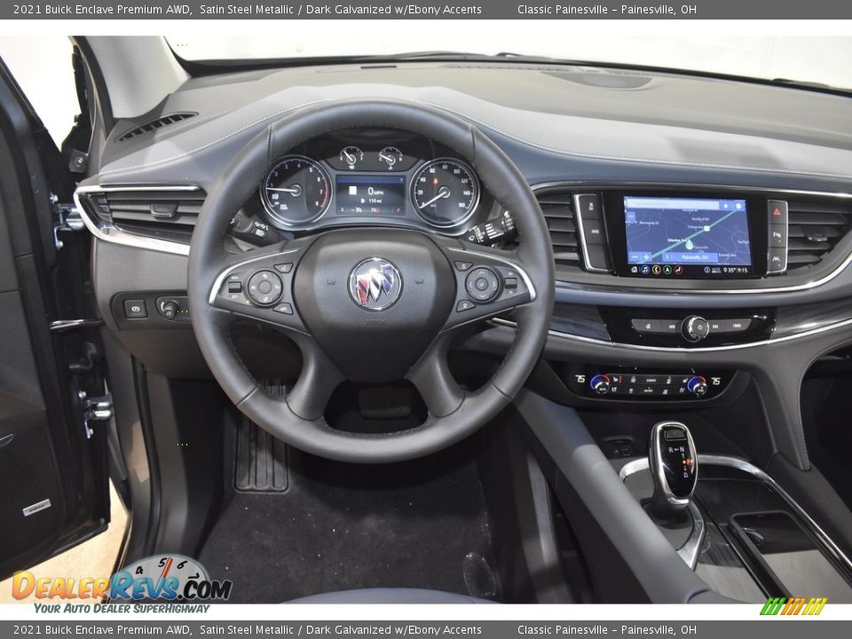Dashboard of 2021 Buick Enclave Premium AWD Photo #13