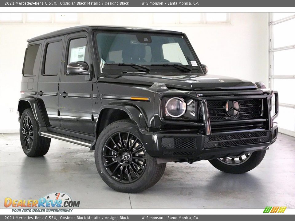 2021 Mercedes-Benz G 550 Obsidian Black Metallic / designo Black Photo #12