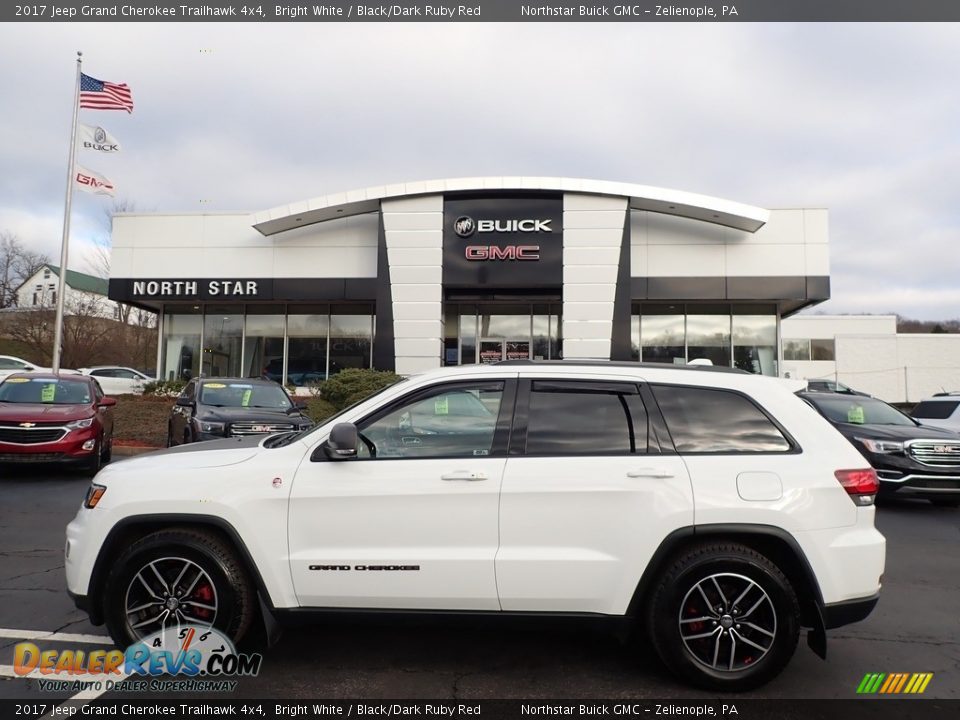 2017 Jeep Grand Cherokee Trailhawk 4x4 Bright White / Black/Dark Ruby Red Photo #1