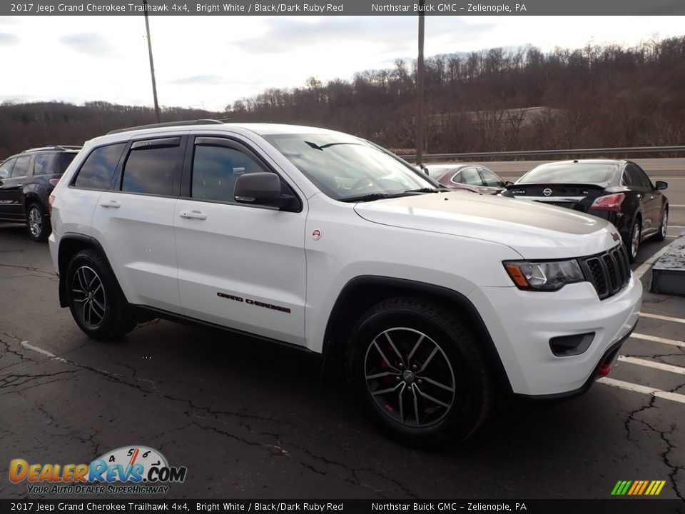 2017 Jeep Grand Cherokee Trailhawk 4x4 Bright White / Black/Dark Ruby Red Photo #4