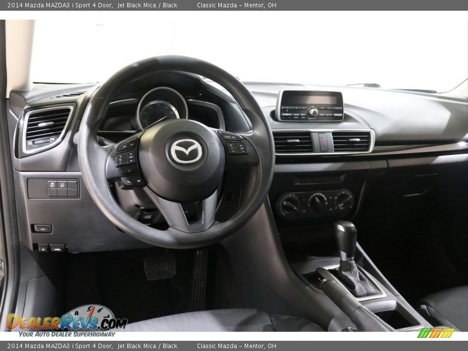 2014 Mazda MAZDA3 i Sport 4 Door Jet Black Mica / Black Photo #6