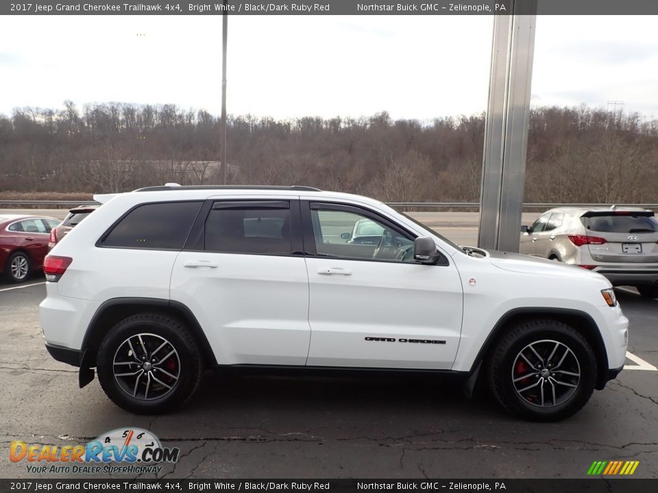 2017 Jeep Grand Cherokee Trailhawk 4x4 Bright White / Black/Dark Ruby Red Photo #5