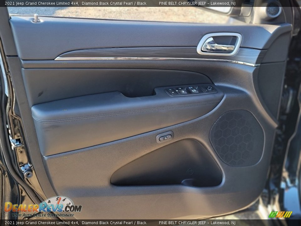 2021 Jeep Grand Cherokee Limited 4x4 Diamond Black Crystal Pearl / Black Photo #13