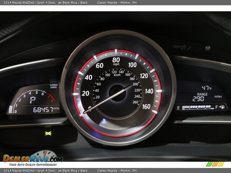 2014 Mazda MAZDA3 i Sport 4 Door Jet Black Mica / Black Photo #8