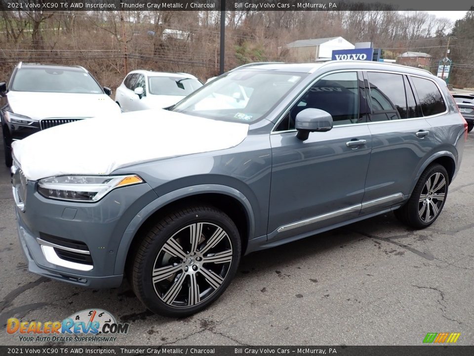 Thunder Gray Metallic 2021 Volvo XC90 T6 AWD Inscription Photo #5