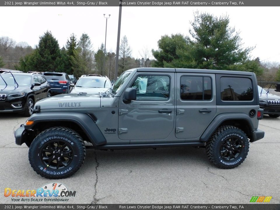 2021 Jeep Wrangler Unlimited Willys 4x4 Sting-Gray / Black Photo #9