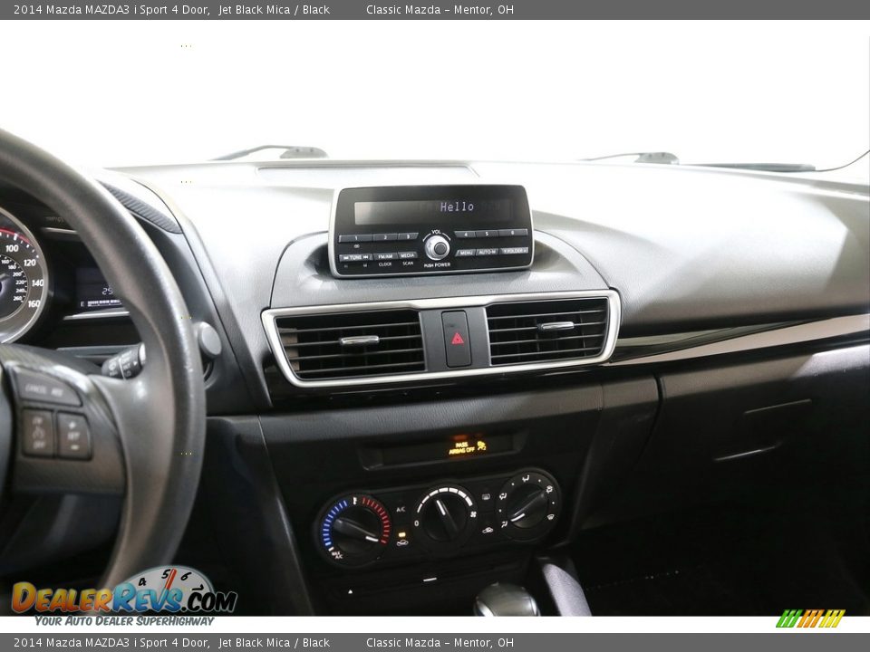2014 Mazda MAZDA3 i Sport 4 Door Jet Black Mica / Black Photo #9