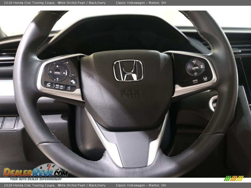 2018 Honda Civic Touring Coupe Steering Wheel Photo #7
