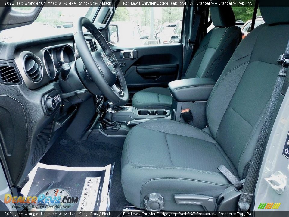 2021 Jeep Wrangler Unlimited Willys 4x4 Sting-Gray / Black Photo #11
