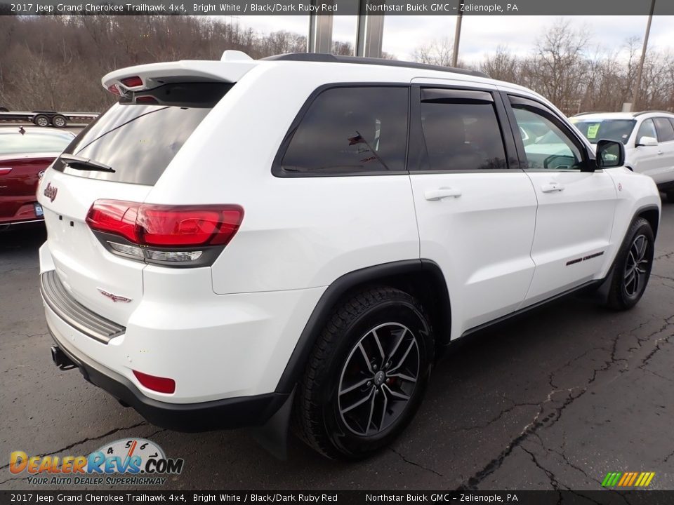 2017 Jeep Grand Cherokee Trailhawk 4x4 Bright White / Black/Dark Ruby Red Photo #9