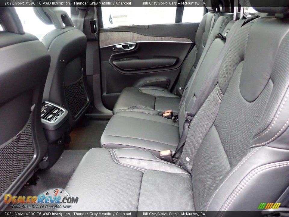 Rear Seat of 2021 Volvo XC90 T6 AWD Inscription Photo #8