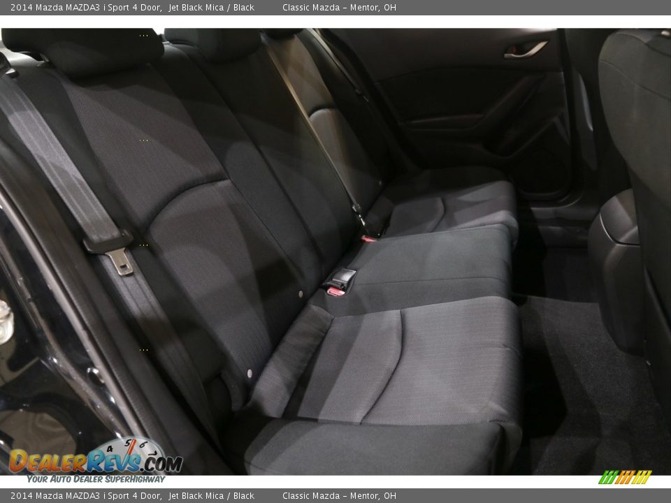 2014 Mazda MAZDA3 i Sport 4 Door Jet Black Mica / Black Photo #14