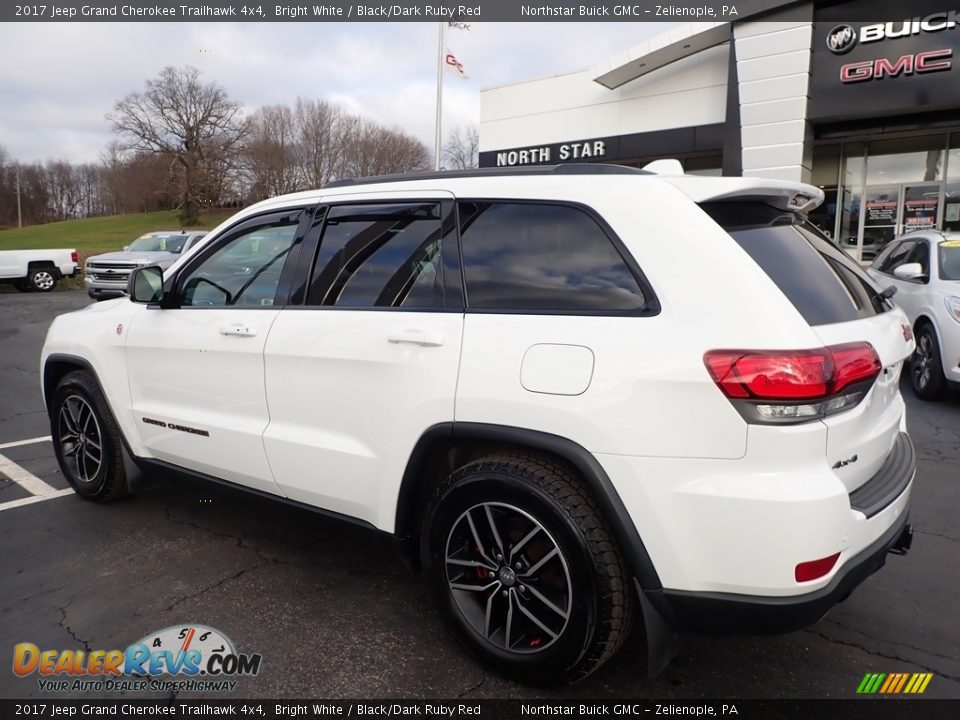 2017 Jeep Grand Cherokee Trailhawk 4x4 Bright White / Black/Dark Ruby Red Photo #13