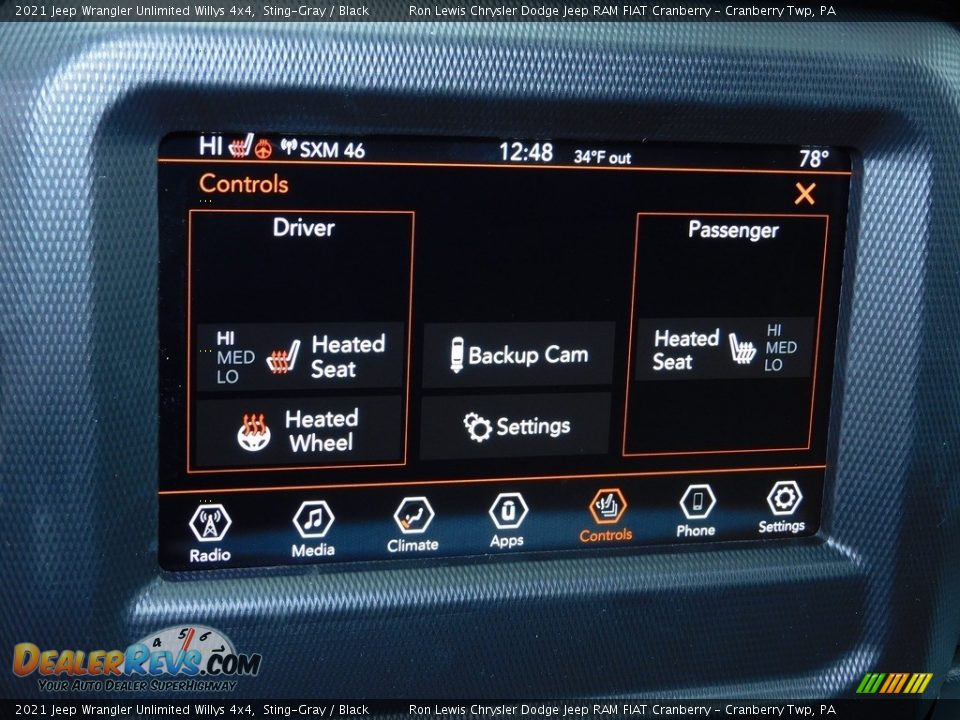 2021 Jeep Wrangler Unlimited Willys 4x4 Sting-Gray / Black Photo #17