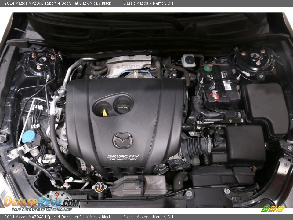 2014 Mazda MAZDA3 i Sport 4 Door Jet Black Mica / Black Photo #17