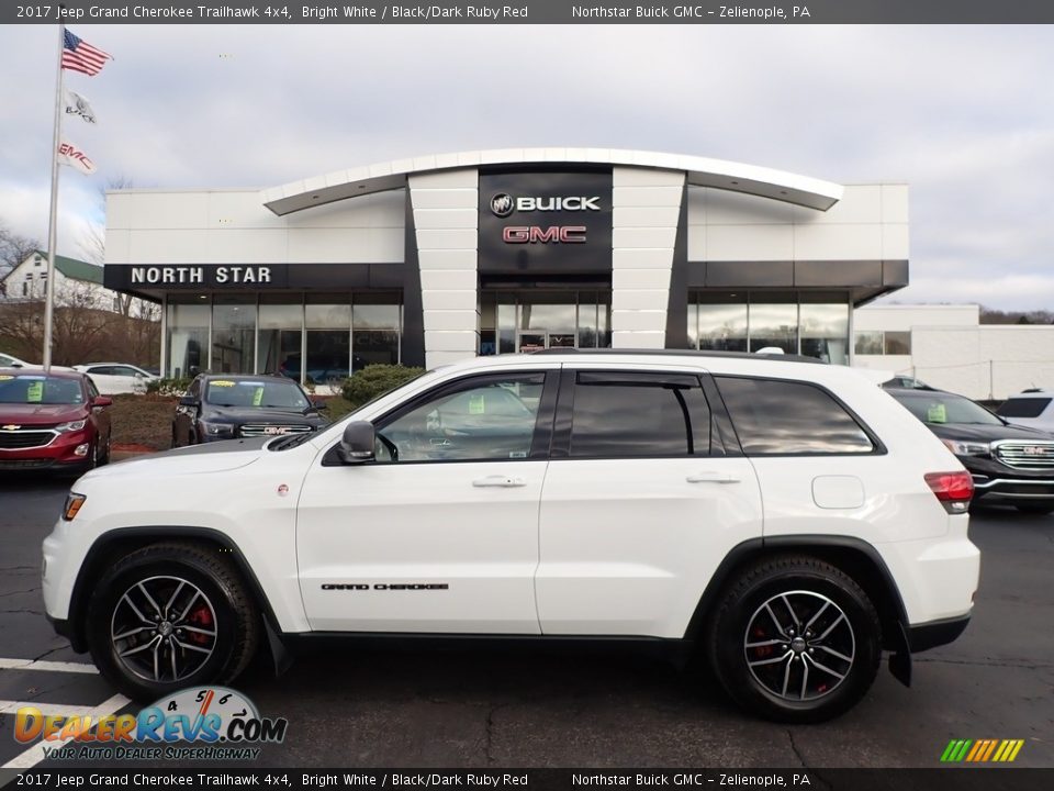 2017 Jeep Grand Cherokee Trailhawk 4x4 Bright White / Black/Dark Ruby Red Photo #14