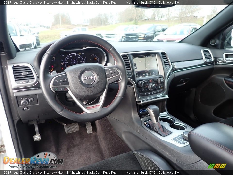 Dashboard of 2017 Jeep Grand Cherokee Trailhawk 4x4 Photo #19