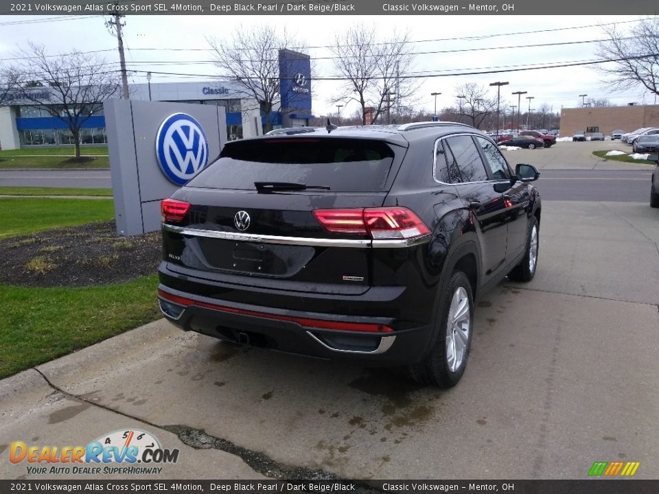 2021 Volkswagen Atlas Cross Sport SEL 4Motion Deep Black Pearl / Dark Beige/Black Photo #2