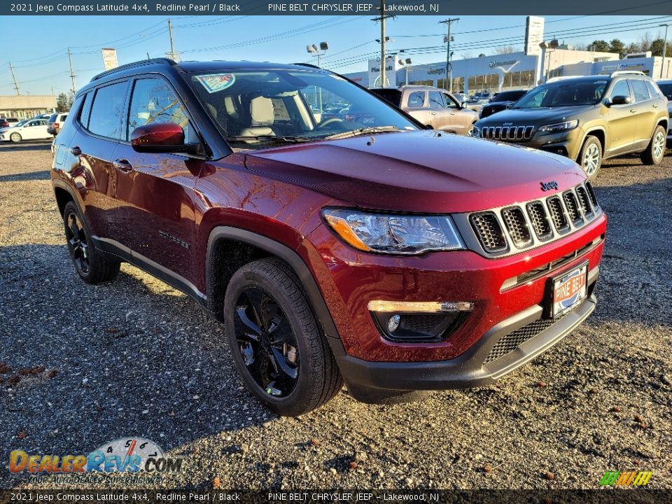 2021 Jeep Compass Latitude 4x4 Redline Pearl / Black Photo #1