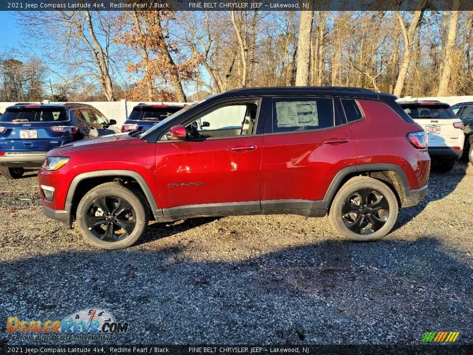 2021 Jeep Compass Latitude 4x4 Redline Pearl / Black Photo #4