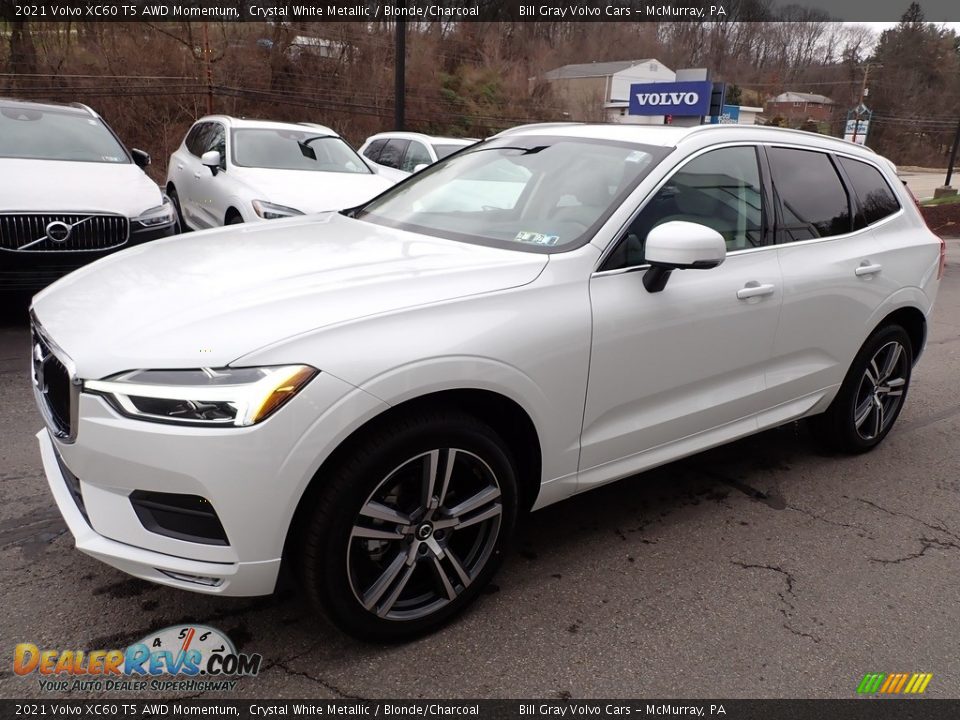 Crystal White Metallic 2021 Volvo XC60 T5 AWD Momentum Photo #5