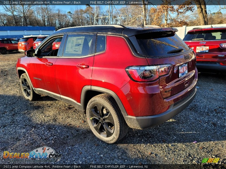 2021 Jeep Compass Latitude 4x4 Redline Pearl / Black Photo #6