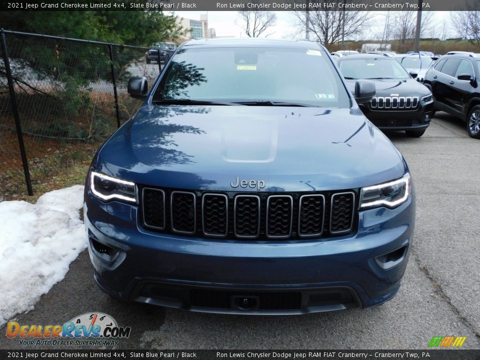 2021 Jeep Grand Cherokee Limited 4x4 Slate Blue Pearl / Black Photo #2