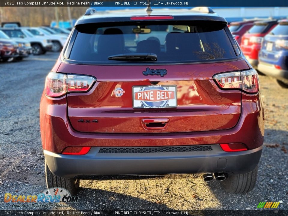 2021 Jeep Compass Latitude 4x4 Redline Pearl / Black Photo #7