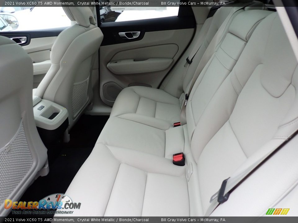 Rear Seat of 2021 Volvo XC60 T5 AWD Momentum Photo #8