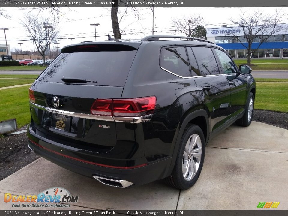 2021 Volkswagen Atlas SE 4Motion Racing Green / Titan Black Photo #2