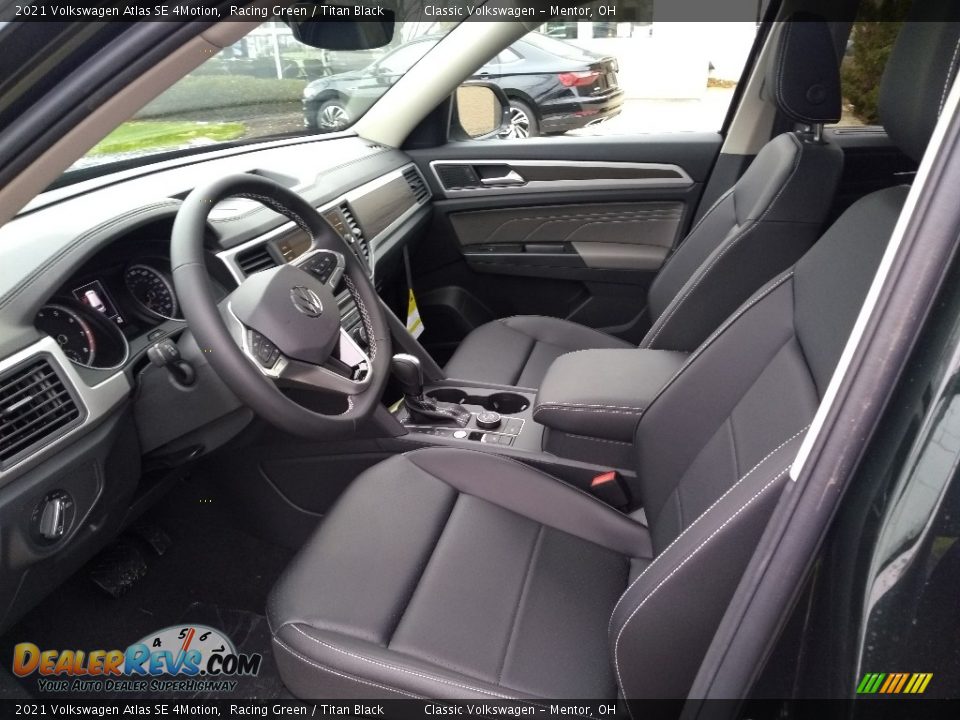 2021 Volkswagen Atlas SE 4Motion Racing Green / Titan Black Photo #4