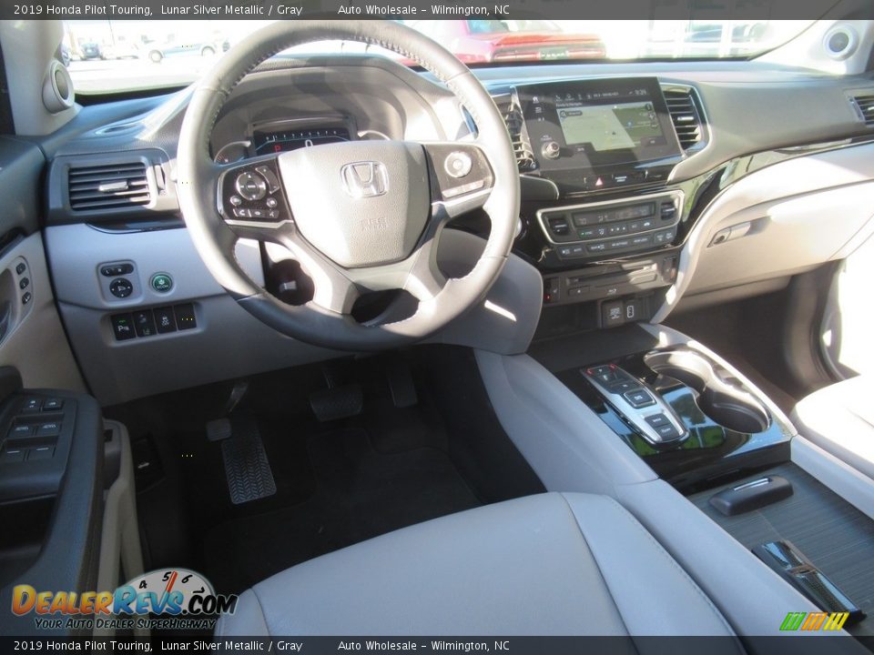 2019 Honda Pilot Touring Lunar Silver Metallic / Gray Photo #14