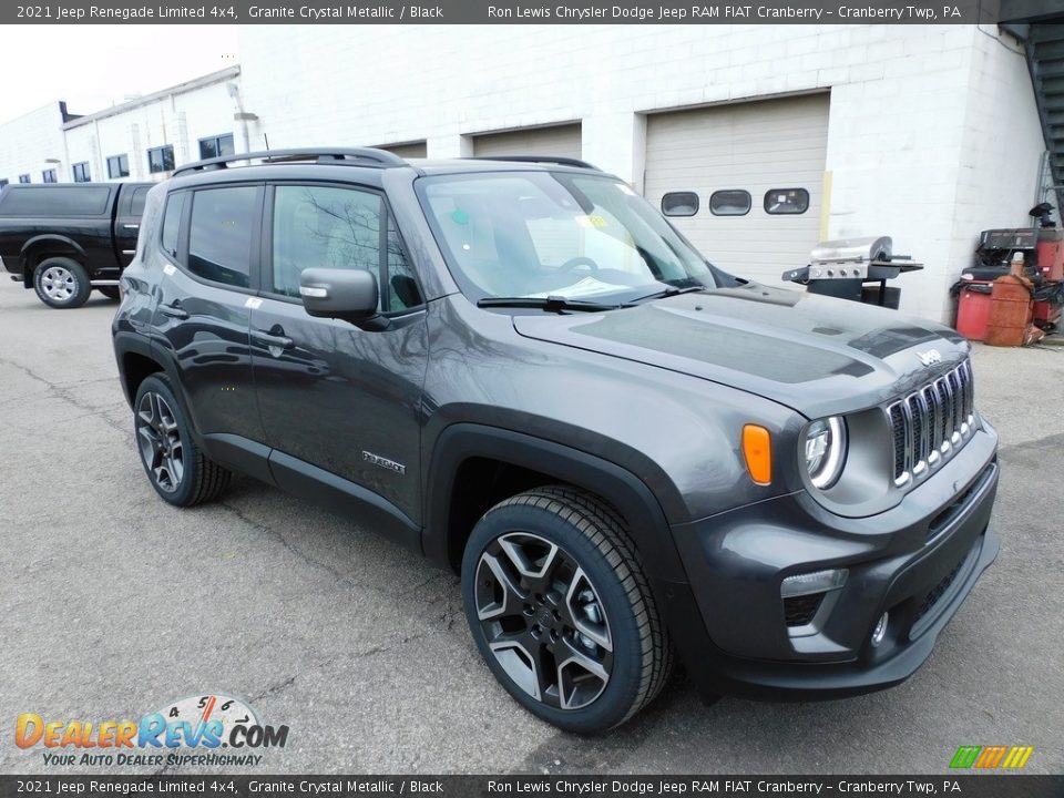 2021 Jeep Renegade Limited 4x4 Granite Crystal Metallic / Black Photo #3