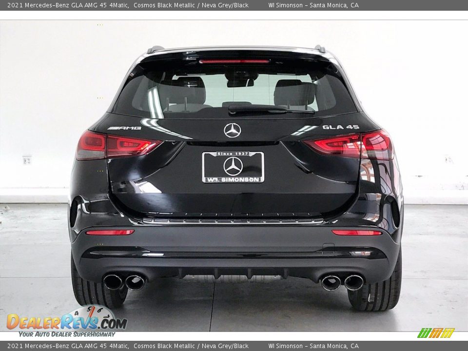 2021 Mercedes-Benz GLA AMG 45 4Matic Cosmos Black Metallic / Neva Grey/Black Photo #3
