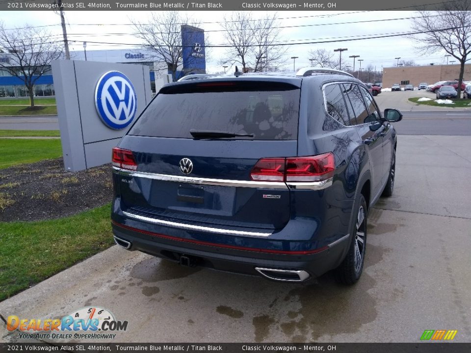 2021 Volkswagen Atlas SEL 4Motion Tourmaline Blue Metallic / Titan Black Photo #2