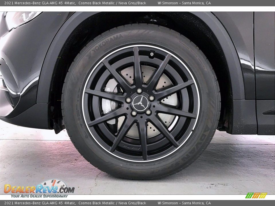 2021 Mercedes-Benz GLA AMG 45 4Matic Cosmos Black Metallic / Neva Grey/Black Photo #9