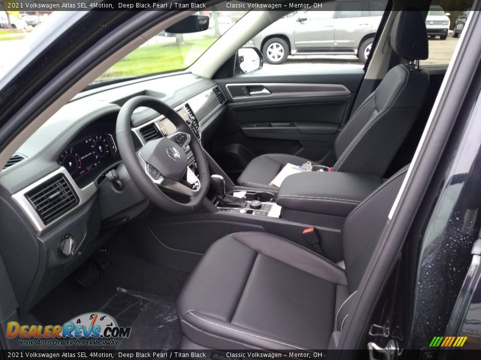 2021 Volkswagen Atlas SEL 4Motion Deep Black Pearl / Titan Black Photo #4