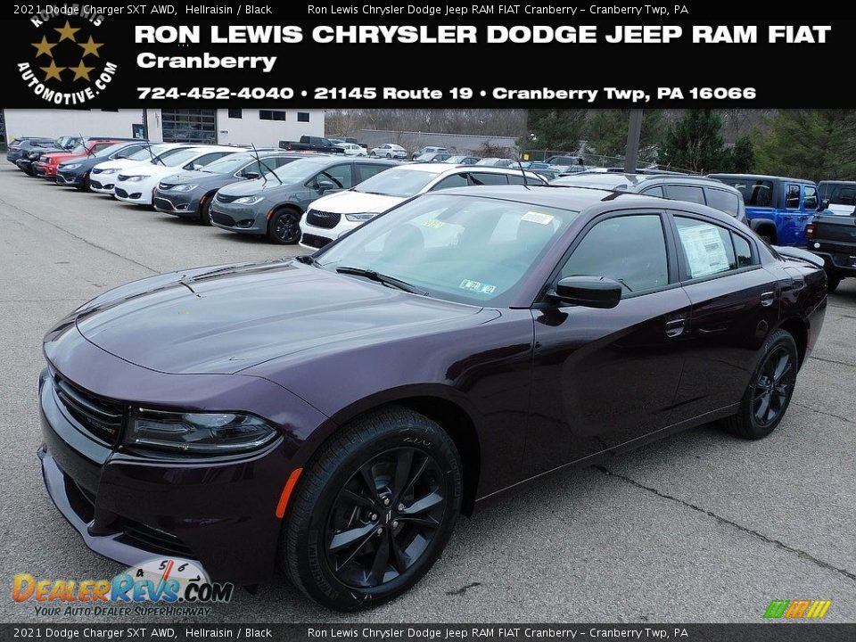 2021 Dodge Charger SXT AWD Hellraisin / Black Photo #1