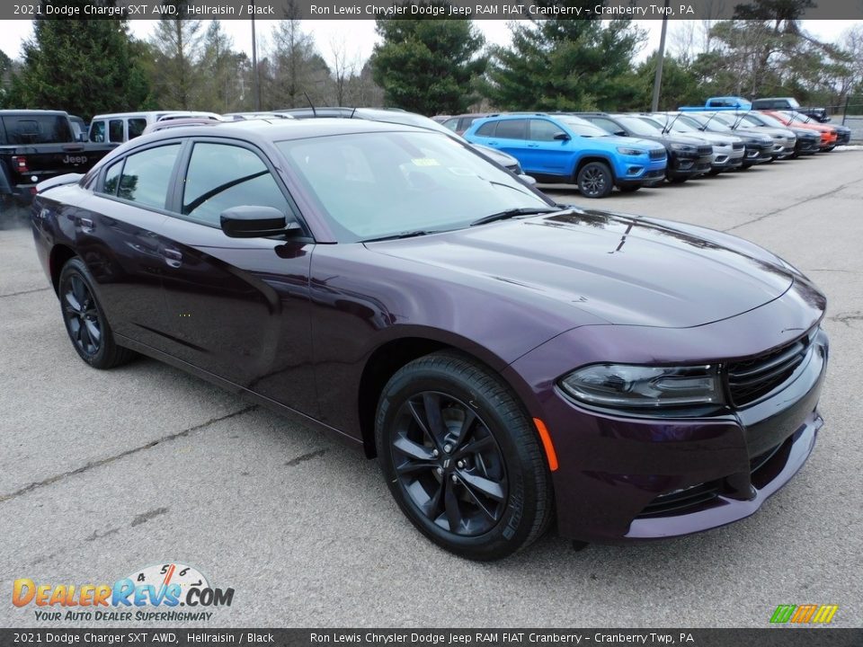 2021 Dodge Charger SXT AWD Hellraisin / Black Photo #3