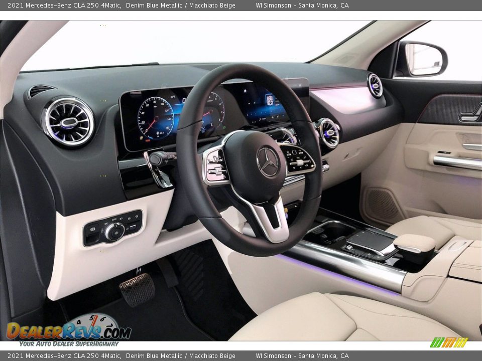 2021 Mercedes-Benz GLA 250 4Matic Denim Blue Metallic / Macchiato Beige Photo #4