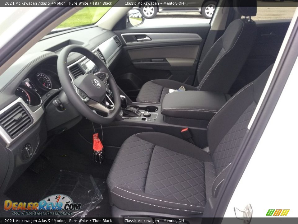 2021 Volkswagen Atlas S 4Motion Pure White / Titan Black Photo #4