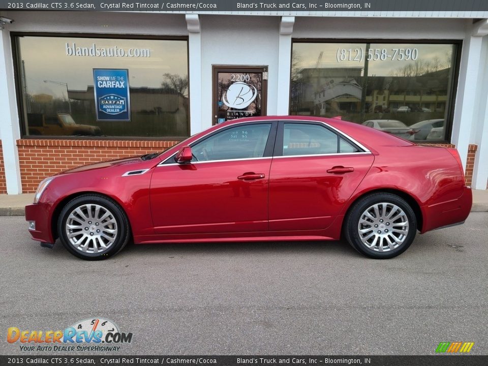 2013 Cadillac CTS 3.6 Sedan Crystal Red Tintcoat / Cashmere/Cocoa Photo #1