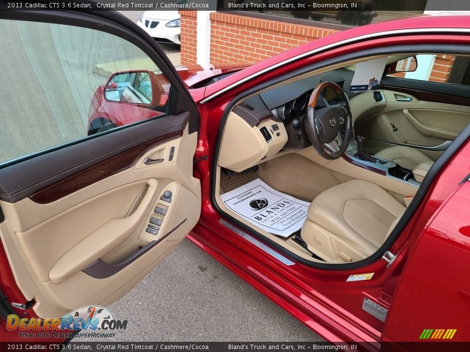 2013 Cadillac CTS 3.6 Sedan Crystal Red Tintcoat / Cashmere/Cocoa Photo #3
