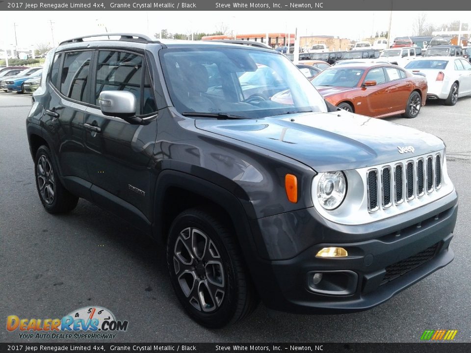 2017 Jeep Renegade Limited 4x4 Granite Crystal Metallic / Black Photo #4