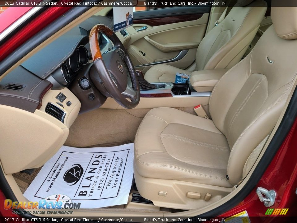 2013 Cadillac CTS 3.6 Sedan Crystal Red Tintcoat / Cashmere/Cocoa Photo #7