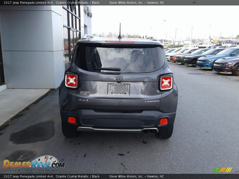 2017 Jeep Renegade Limited 4x4 Granite Crystal Metallic / Black Photo #8