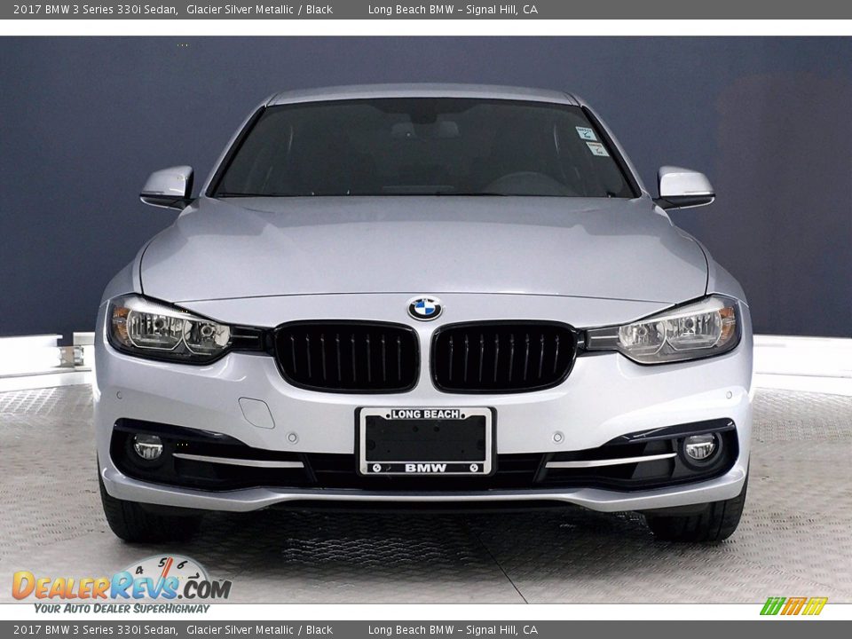 2017 BMW 3 Series 330i Sedan Glacier Silver Metallic / Black Photo #2