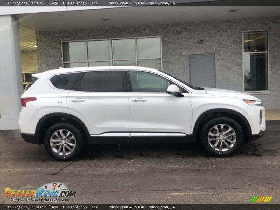 2020 Hyundai Santa Fe SEL AWD Quartz White / Black Photo #2